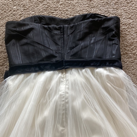 Strapless Black and White Dress - Picture 6 of 9